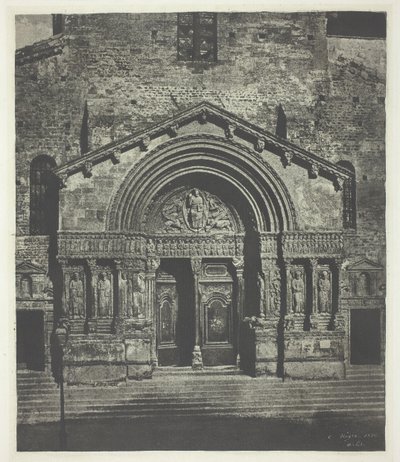 Arles: il portico ovest di Saint-Trophime da Charles Nègre