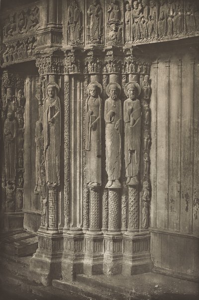 Cattedrale di Chartres. Porta destra del Portale Reale, lato ovest da Charles Nègre