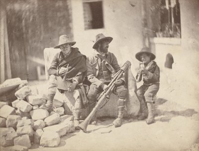 Pifférari Assis, Musicisti di strada italiani (nel cortile, 21 Quai de Bourbon) da Charles Nègre