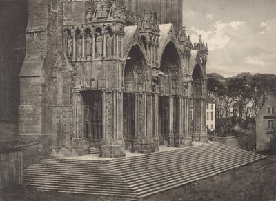 Planche XII Cattedrale di Chartres, Portico del Sud da Charles Nègre