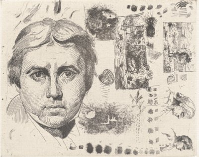 Ritratto di Ingres, 1844, stampato 1982 da Charles Nègre
