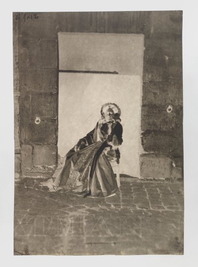 Ritratto di una donna sconosciuta seduta da Charles Nègre