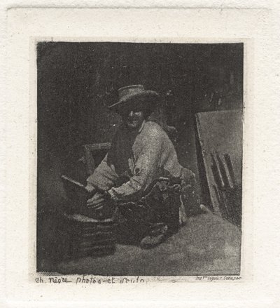 Tavola I – Il muratore accovacciato da Charles Nègre, André Jammes