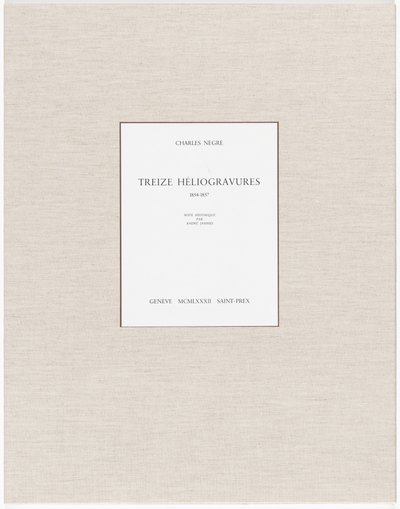 Tredici eliografie da Charles Nègre, André Jammes