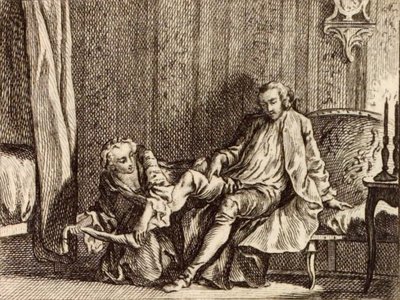 La cortigiana innamorata da Charles Nicolas Cochin