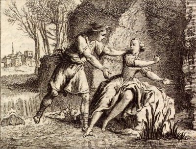 Il fiume Scamandre da Charles Nicolas Cochin