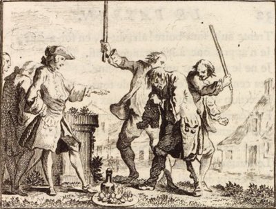 Il contadino che ha offeso il suo signore da Charles Nicolas Cochin