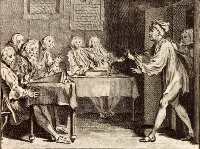 Re Candaule e il Maestro della Legge da Charles Nicolas Cochin