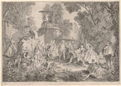 Il gioco del cecco, 1739 da Charles Nicolas Cochin