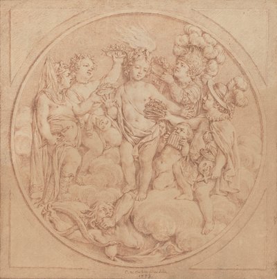 Allegoria della Fama da Charles Nicolas Cochin II
