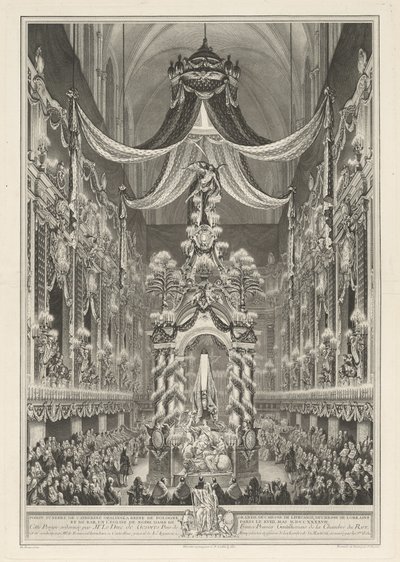 Pompe funebri di Caterina Opalinska da Charles Nicolas Cochin II