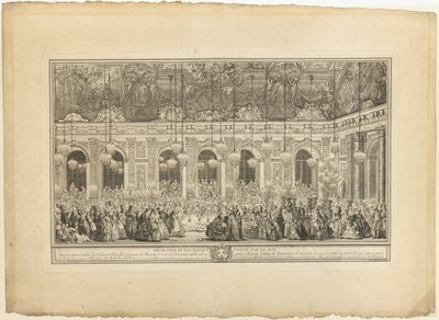 Decorazione per un ballo in maschera dato dal Re da Charles Nicolas Cochin I