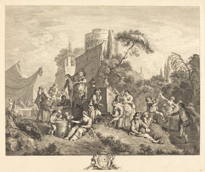 Fiera del Villaggio da Charles Nicolas Cochin I after François Boucher