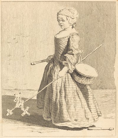 Il giovane soldato da Charles Nicolas Cochin I after Jean Siméon Chardin