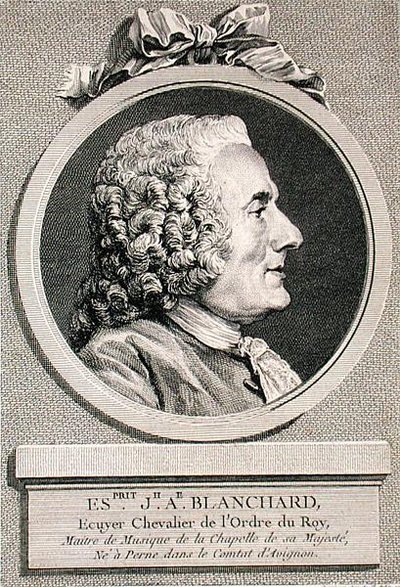 Esprit Joseph Antoine Blanchard inciso da Augustin de Saint-Aubin, 1767 da Charles Nicolas II (after) Cochin
