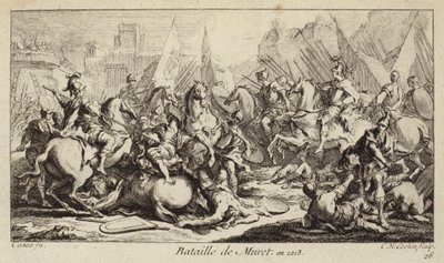 Battaglia di Muret, Francia, Crociata Albigese da Charles Nicolas II Cochin