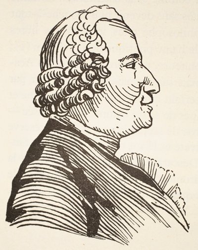 Diderot, copia di Boris Mestchersky (d.1957), illustrazione da 