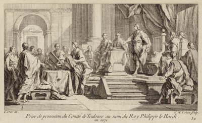 Possesso della contea di Tolosa preso in nome del re Filippo III di Francia da Charles Nicolas II Cochin