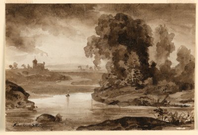 Un paesaggio da Charles Nicolas Ransonnette