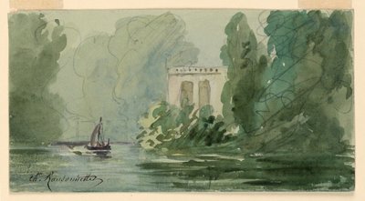 Paesaggio immaginario da Charles Nicolas Ransonnette