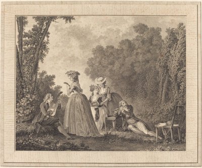 Il concerto piacevole da Charles Nicolas Varin after Nicolas Lavreince