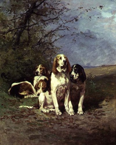 Cani a riposo da Charles Oliver de Penne