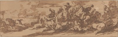 Battaglia di Cavalleria vicino a un Fiume da Charles Parrocel