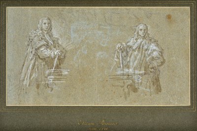 Due studi di nobili da Charles Parrocel