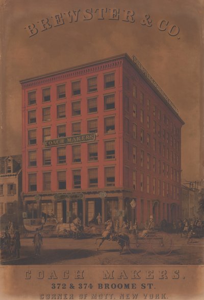 Brewster & Co. Coach Makers, 372 & 374 Broome St. da Charles Parsons