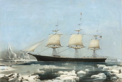 Clipper Ship Red Jacket - Nel ghiaccio al largo di Capo Horn, durante il suo passaggio dall