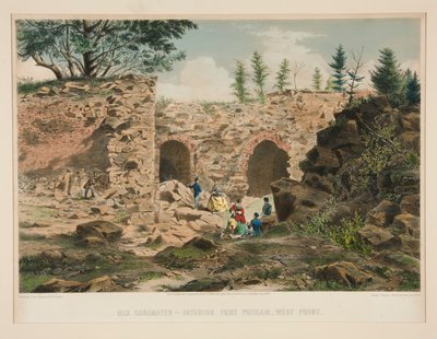 Vecchie casematte - interno Fort Putnam, West Point da Charles Parsons