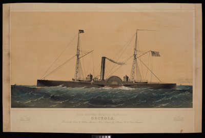 La cannoniera degli Stati Uniti Osceola da Charles Parsons