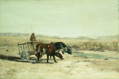 Un Carro di Buoi nel Nuovo Messico da Charles Partridge Adams