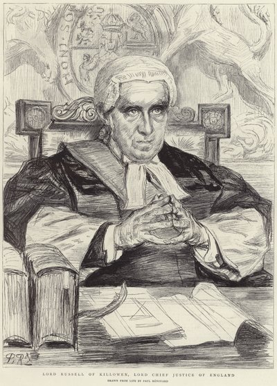 Lord Russell di Killowen (litografia) da Charles Paul (after) Renouard