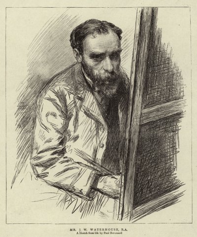 Mr J W Waterhouse, RA da Charles Paul (after) Renouard