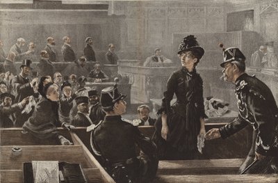 Assolto, una scena nei tribunali di Parigi da Charles Paul Renouard