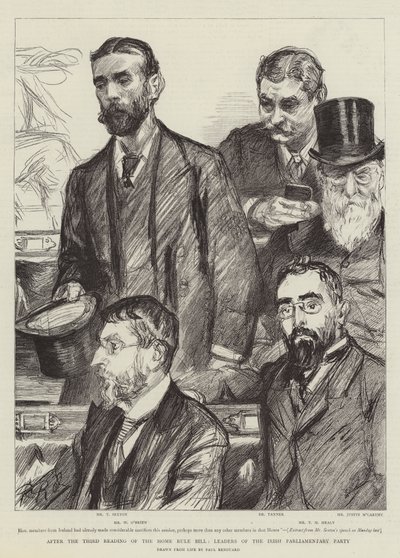 Dopo la terza lettura del Home Rule Bill, leader del Partito Parlamentare Irlandese da Charles Paul Renouard