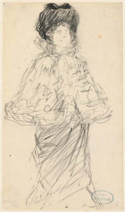Donna in piedi da Charles Paul Renouard