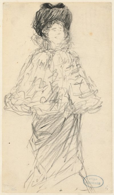 Donna in piedi, c. 1900 da Charles Paul Renouard