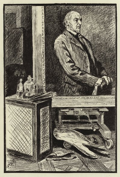 Lo studio di Frank Holl da Charles Paul Renouard