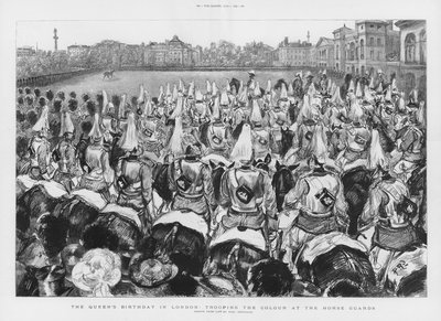 Parata della Bandiera alle Horse Guards da Charles Paul Renouard