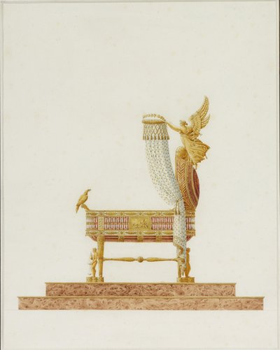 Progetto della culla per Sua Maestà il Re di Roma, 1811 da Charles Percier