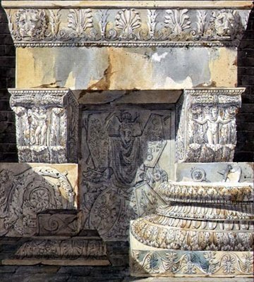 Frammenti di Rovine, design per una pagina del titolo da tavola 20 di 