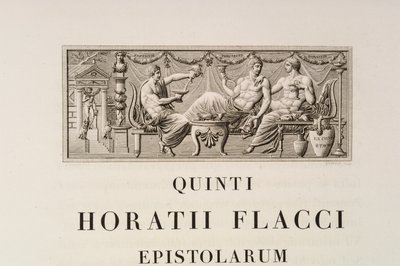 Pagina di Quintus Horatius Flaccus da Charles Percier
