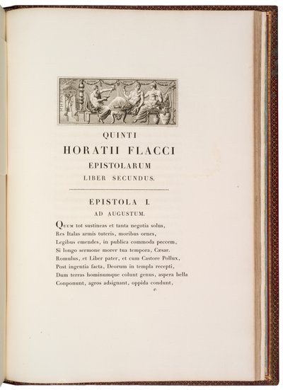 Pagina da Quintus Horatius Flaccus da Charles Percier