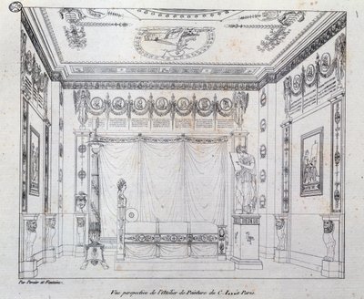 Studio di pittura per CI da Charles Percier