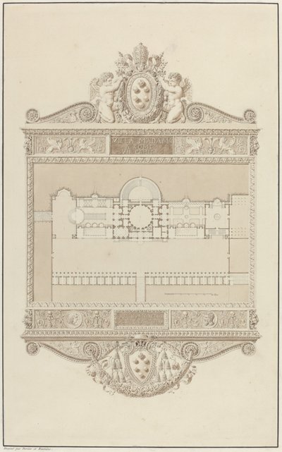 Villa Madama a Roma da Charles Percier and Pierre François Léonard Fontaine
