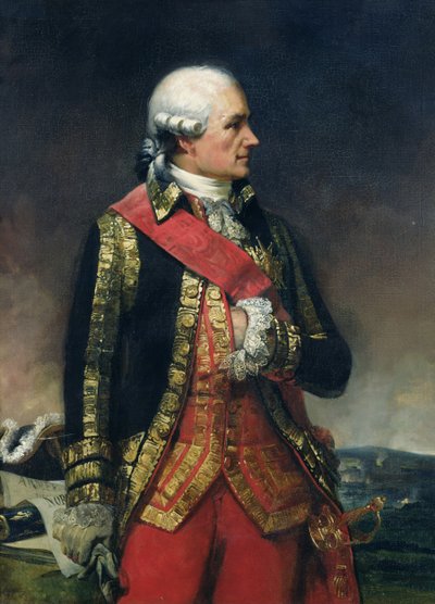 Jean-Baptiste de Vimeur (1725-1807) Conte di Rochambeau da Charles Philippe Lariviere