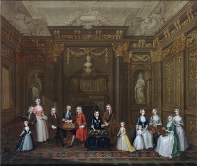 Una festa del tè a casa della Contessa di Portland da Charles Phillips