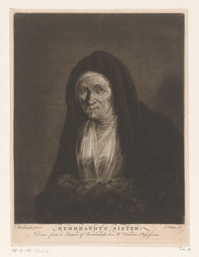 Ritratto di una vecchia sconosciuta da Charles Phillips